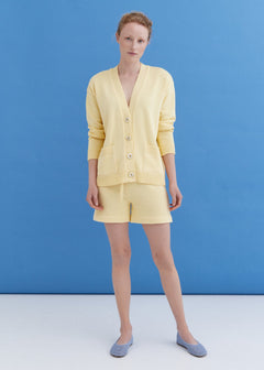 Knitted Cotton Cardigan with Buttons Sun