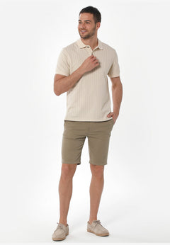 Men's Slim Organic Cotton Chino Shorts Olive