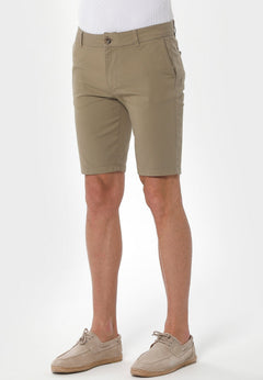 Men's Slim Organic Cotton Chino Shorts Olive