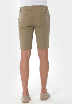 Men's Slim Organic Cotton Chino Shorts Olive