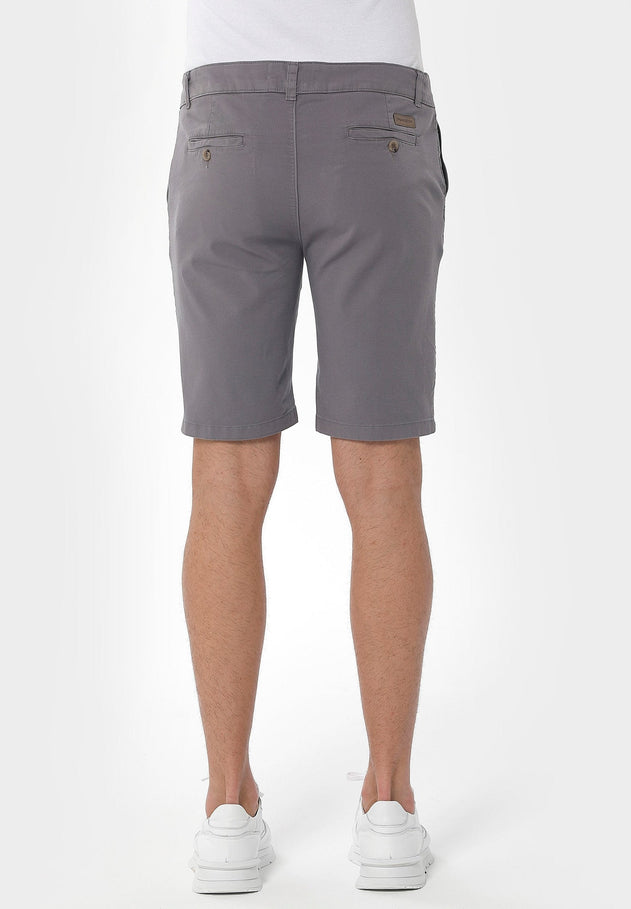 Men's Slim Organic Cotton Chino Shorts Shadow