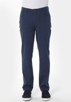 Men's Five-Pocket Organic Cotton Trousers Navy