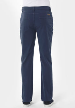 Men's Five-Pocket Organic Cotton Trousers Navy