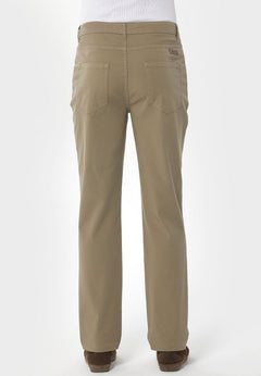 Men's Five-Pocket Organic Cotton Trousers Olive