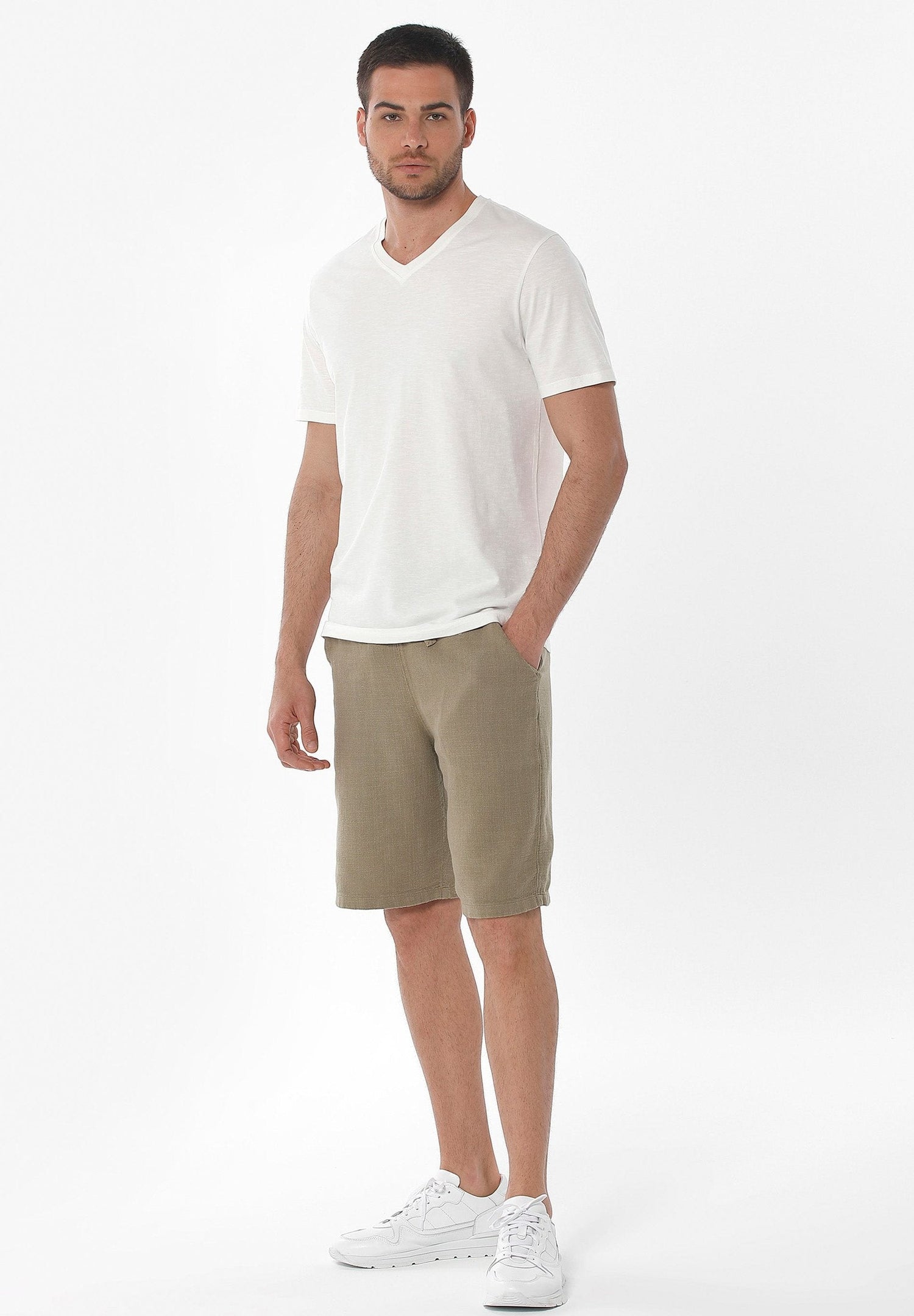 Men's Casual Shorts Olive Green