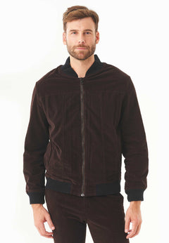 Men's Corduroy Bomber Jacket Espresso