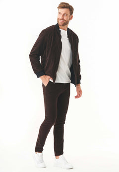 Men's Corduroy Bomber Jacket Espresso