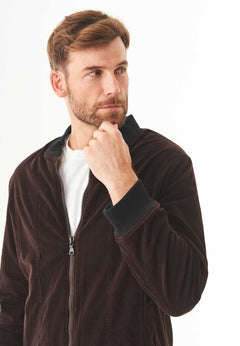 Men's Corduroy Bomber Jacket Espresso