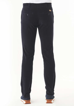 Men's Regular Fit Corduroy Trousers Dark Navy