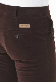 Men's Regular Fit Corduroy Trousers Espresso
