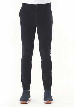 Men's Slim Fit Corduroy Trousers Dark Navy