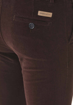 Men's Slim Fit Corduroy Trousers Espresso