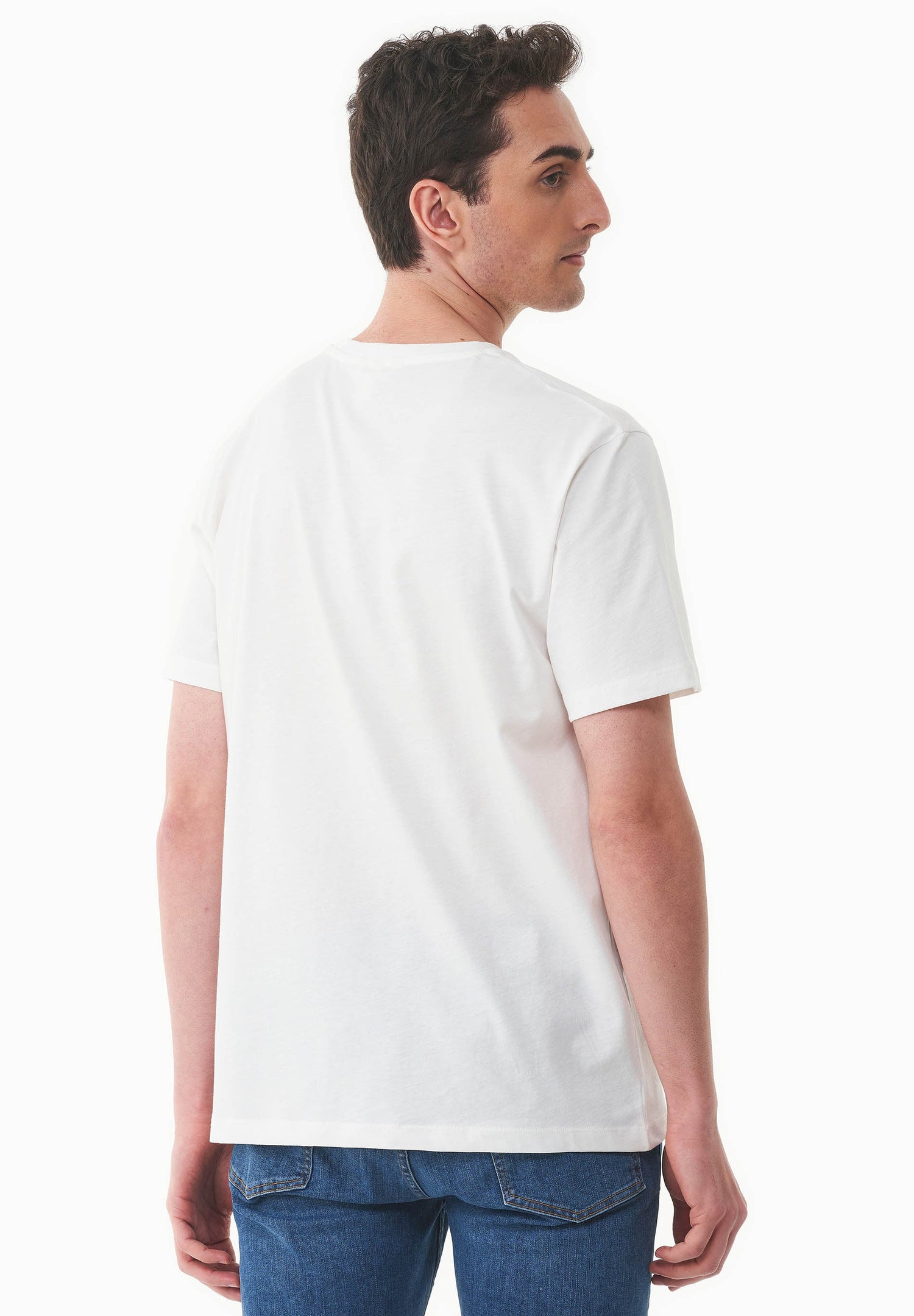 Men's Sunset Surf Organic Cotton T-Shirt Off White