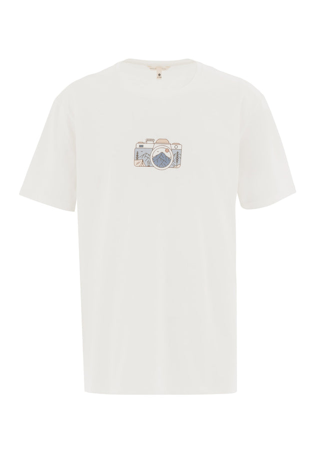Men's Camera Organic Cotton T-Shirt Off White