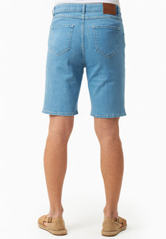 Men's Denim Organic Cotton Bermuda Shorts Light Blue