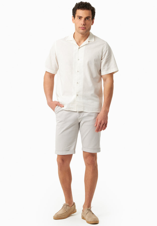 Miesten Regular Fit Shortsit Vaaleanharmaa