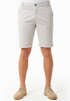 Men's Regular-Fit Organic Cotton Shorts Light Grey