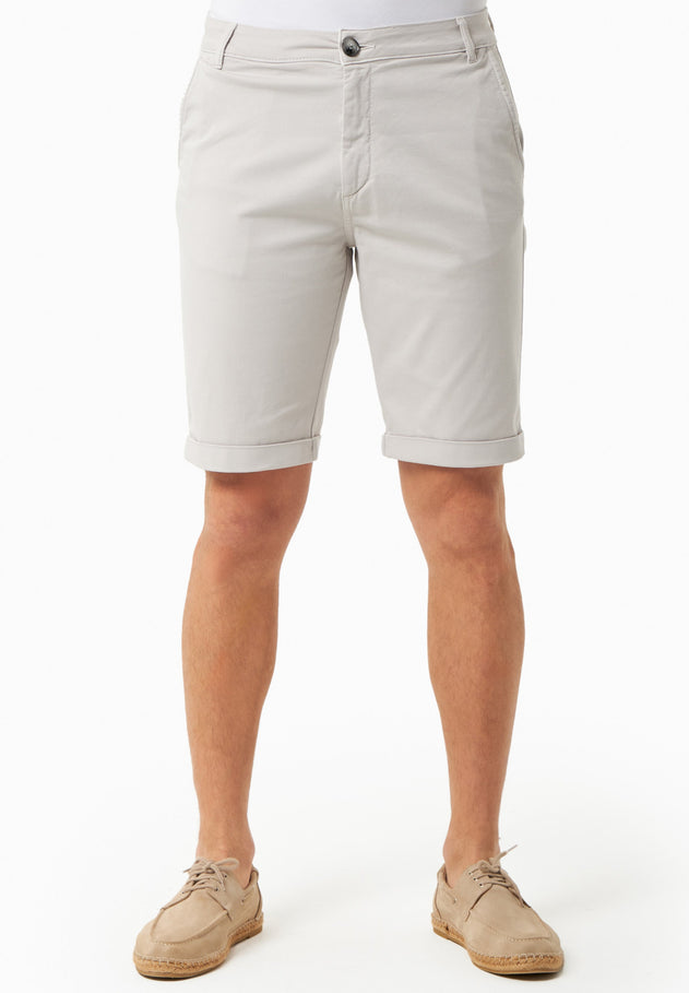 Men's Regular-Fit Organic Cotton Shorts Light Grey
