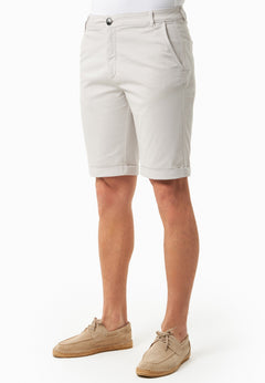 Men's Regular-Fit Organic Cotton Shorts Light Grey