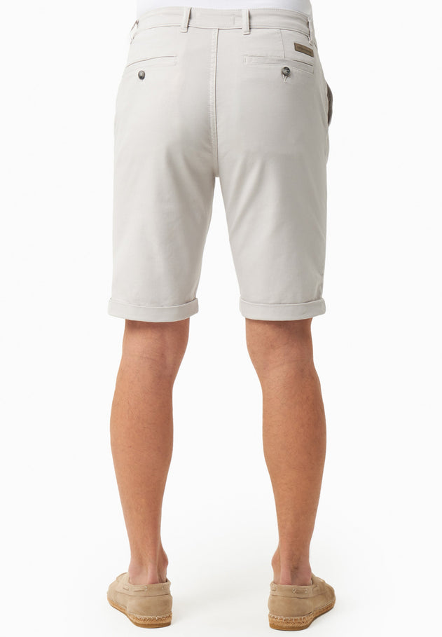 Men's Regular-Fit Organic Cotton Shorts Light Grey
