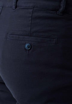 Men's Regular-Fit Organic Cotton Trousers Dark Navy