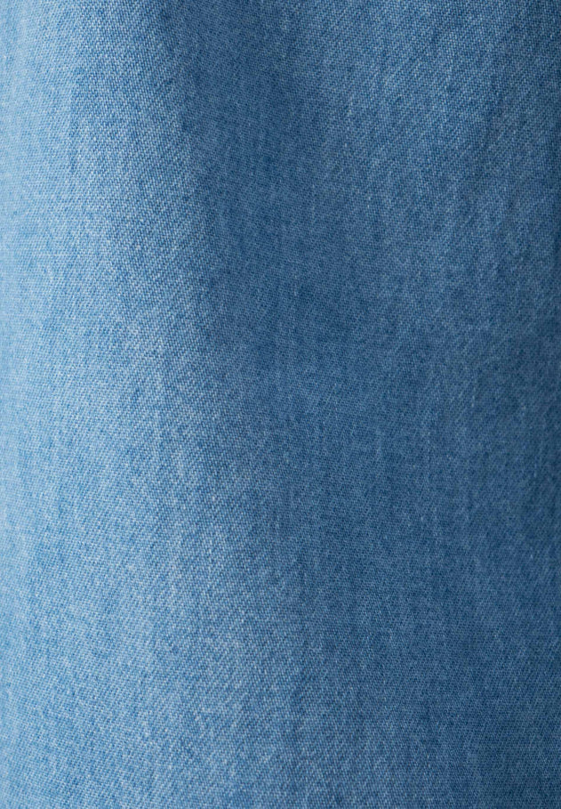 Men's Denim Button-Up Shirt Light Blue