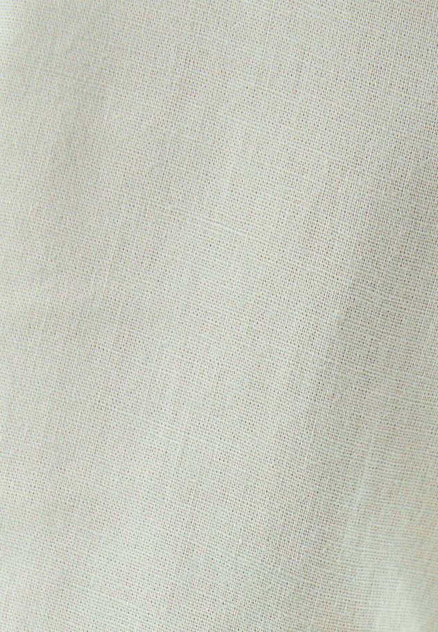 Men's Linen Blend Button-Up Shirt Green Moss