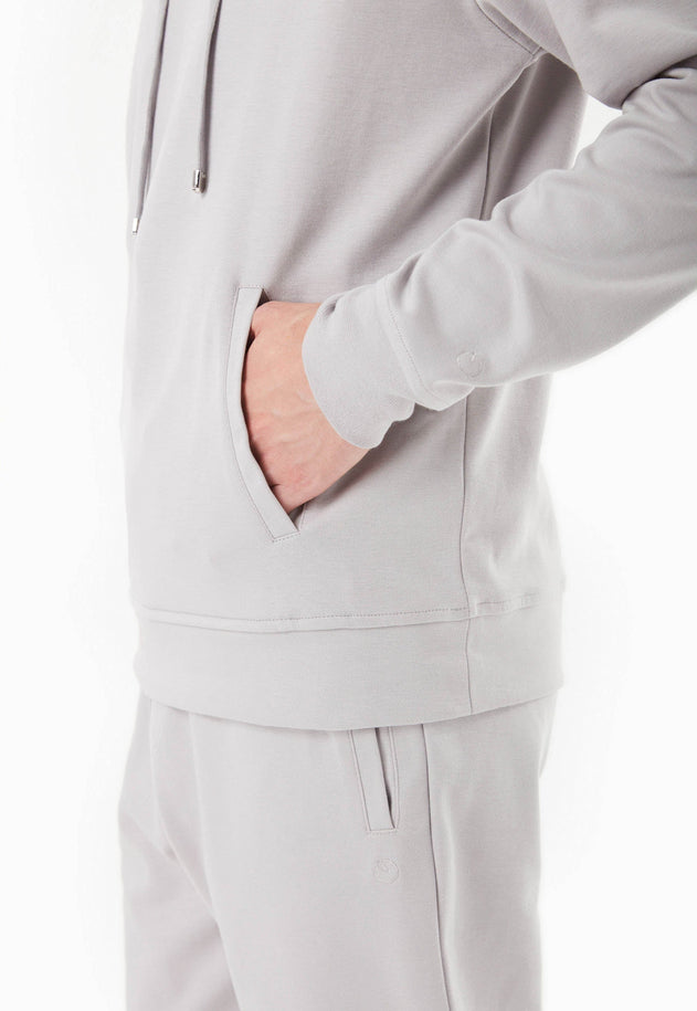 Men's Modal Blend Hoodie Light Grey