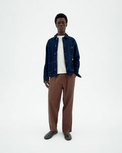 Men's Luc Loose Pants Brown Striped