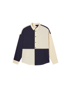 Men's Haru Button-Up Shirt Black/White