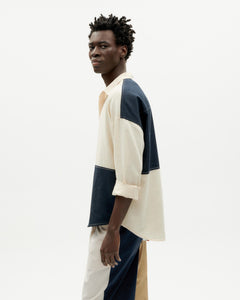 Men's Haru Button-Up Shirt Black/White