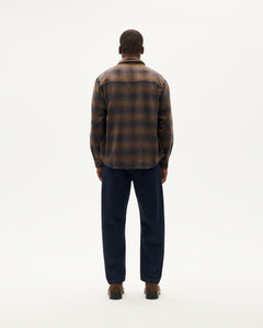 Men's Hans Checks Shirt Brown Navy