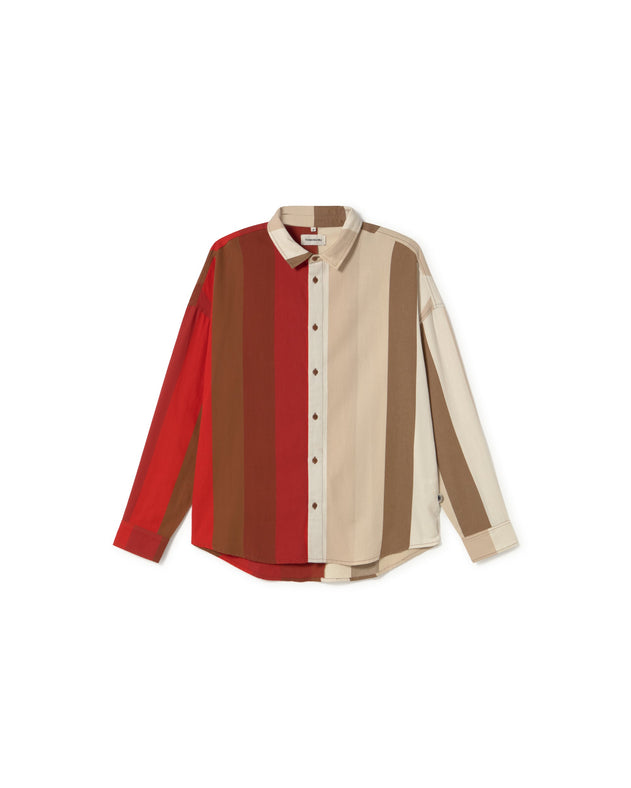 Haru Button-Up Shirt Sandfire Multicolor