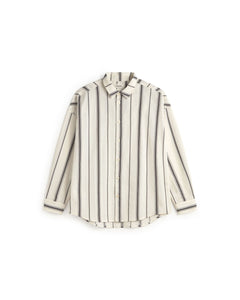 Haru Shirt White Black Striped