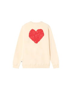 Heart Sweatshirt White