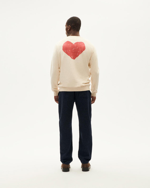 Heart Sweatshirt White