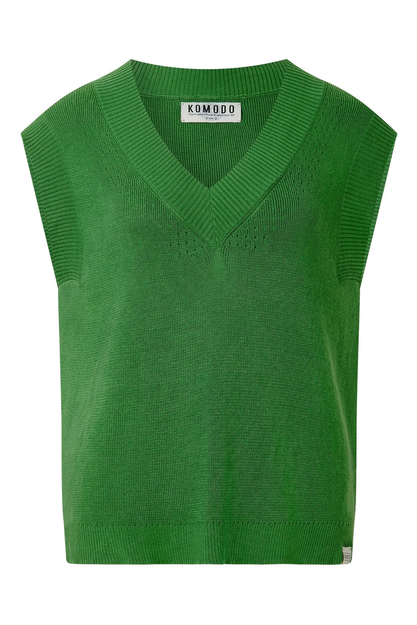 Sander Cotton/Tencel Top Jungle Green