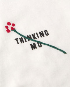Zach T-Shirt White Embroidered Flower TM
