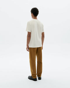Zach T-Shirt White Embroidered Flower TM
