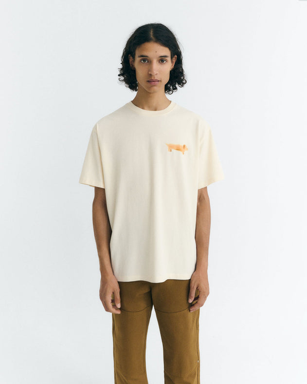 Aaron T-Shirt Perro Salchicha White