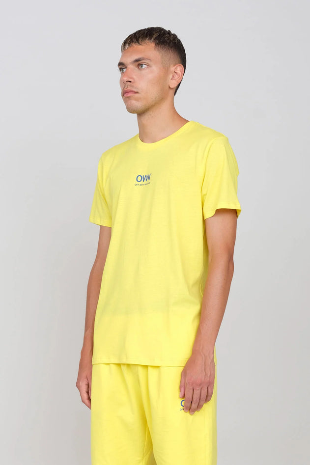 Logo Crewneck T-Shirt Yellow