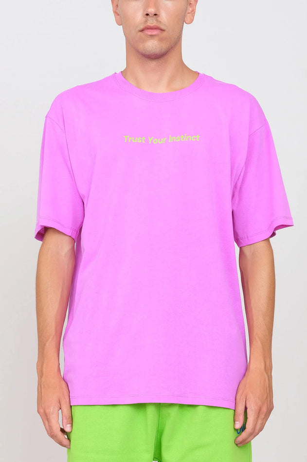 Printed Crewneck T-Shirt Anemone