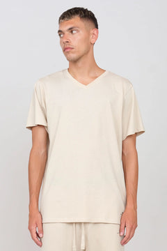 Men's V-Neck T-Shirt Ecru