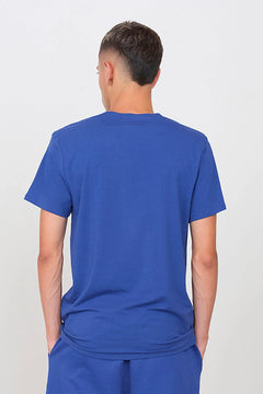 Stretch Jersey V-Neck T-Shirt Royal Blue