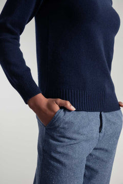 Edda Cashmere Sweater Dark Blue