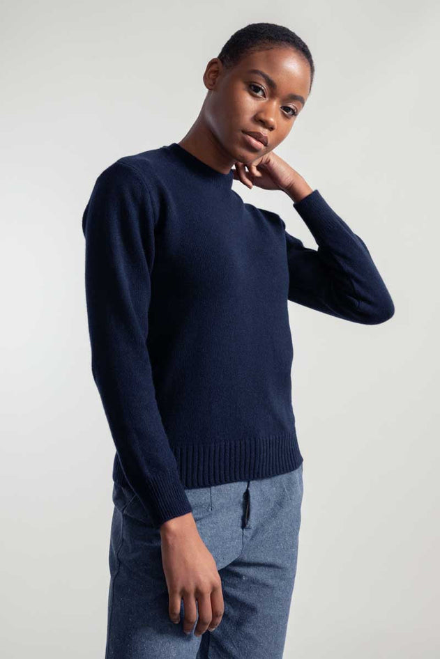 Edda Cashmere Sweater Dark Blue