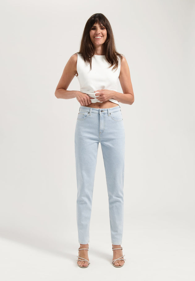 Mams High Tapered Jeans Light Stone
