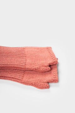 Tamara Fingerless Cashmere Gloves Orange