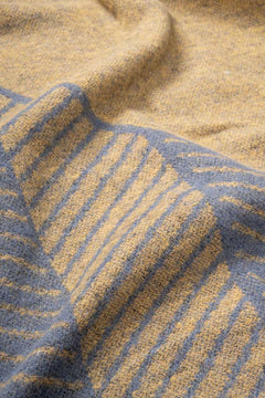 Paco Recycled Cotton Blanket Yellow-Blue