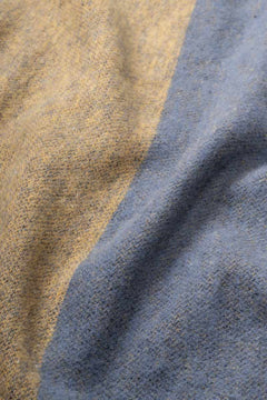 Clint Recycled Cotton Blanket Yellow-Blue